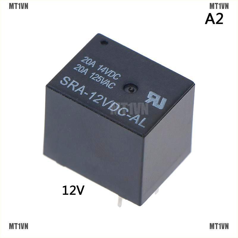 Rơ le 4 chân SRA-05VDC-AL SRA-12VDC-AL SRA-24VDC-AL 5V 12V 24V 20A T74