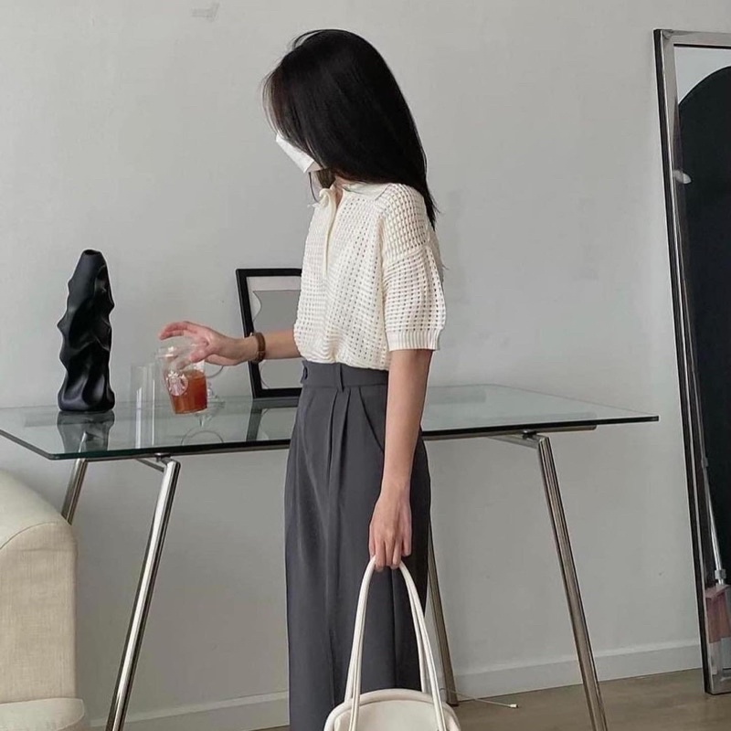 Áo Len Polo Lưới Hàn Quốc, Áo mongtoghi cổ Đức (Hàng Loại 1)