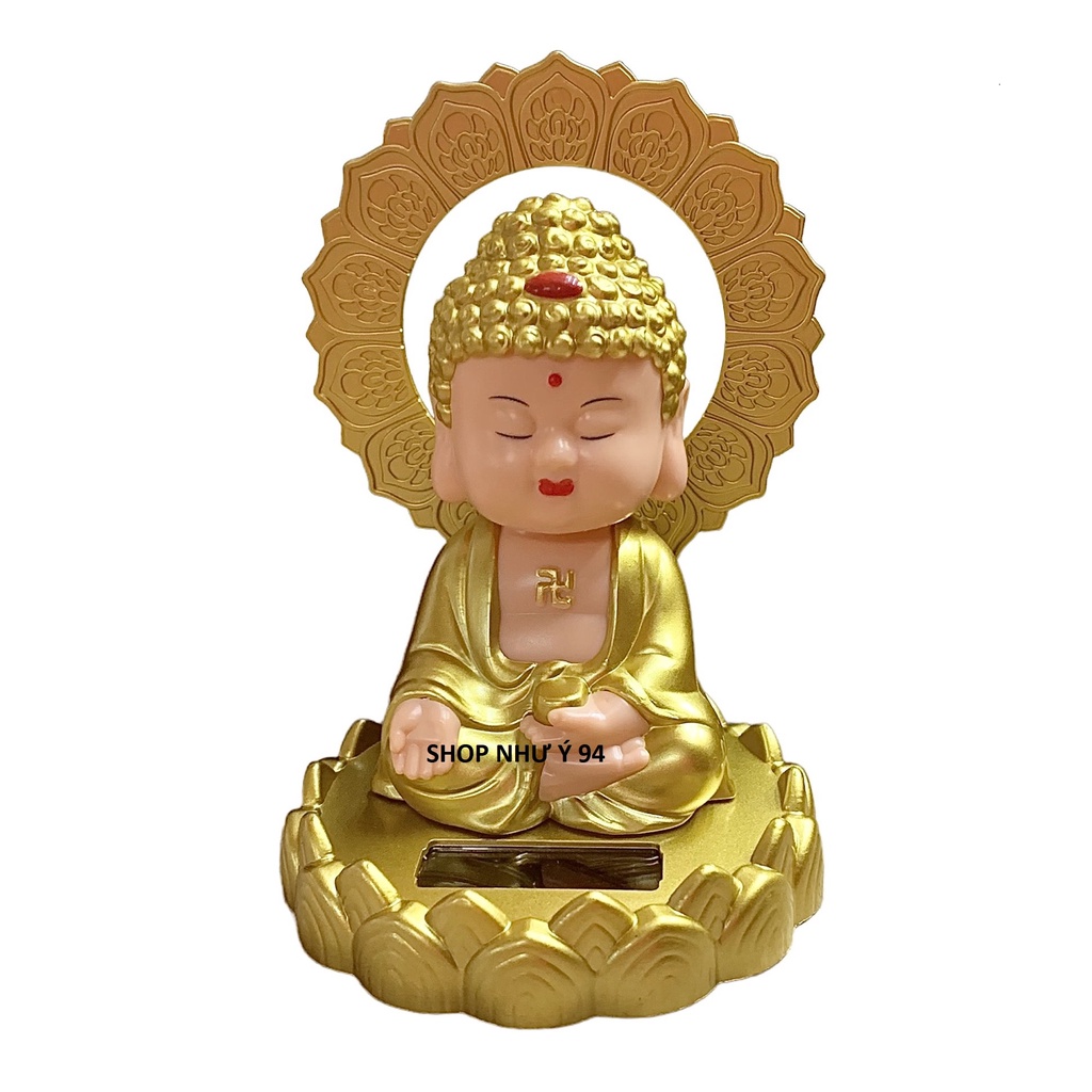 TƯỢNG PHẬT THÍCH CA, DI LẠC NGÔI TÒA SEN GẬT ĐẦU TRANG TRÍ SỬ DỤNG NĂNG LƯỢNG MẶT TRỜI