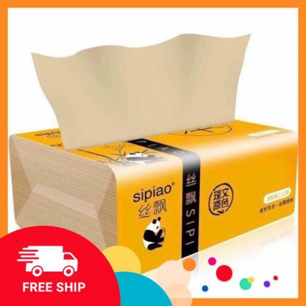 Giấy Ăn Gấu Trúc SIPIAO 1 Gói 300 Tờ