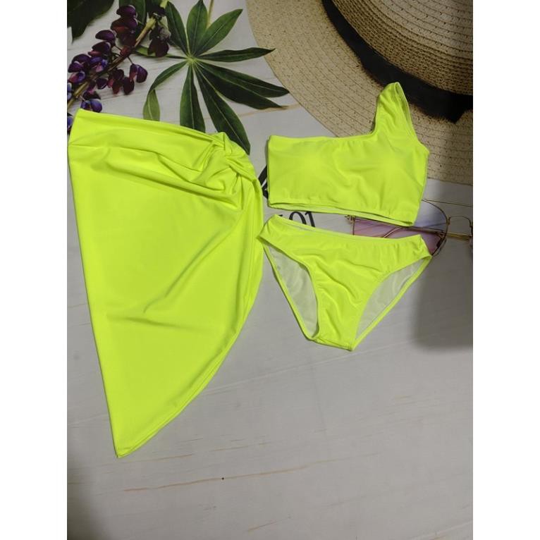 Sét bikini biển 2 mảnh ❤️ Hàng Cao Cấp ❤️ Bộ đồ bơi nữ 3 món, 1 vai or tay dài ་