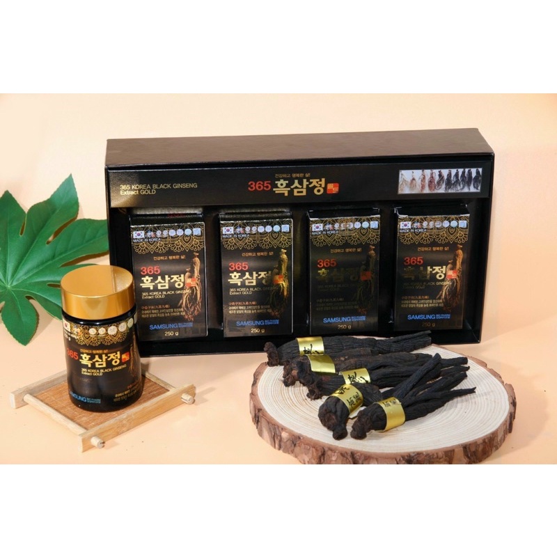 Cao Hắc Sâm Samsung 365 Korea Black Ginseng Extract Gold (4 Lọ x 250g)