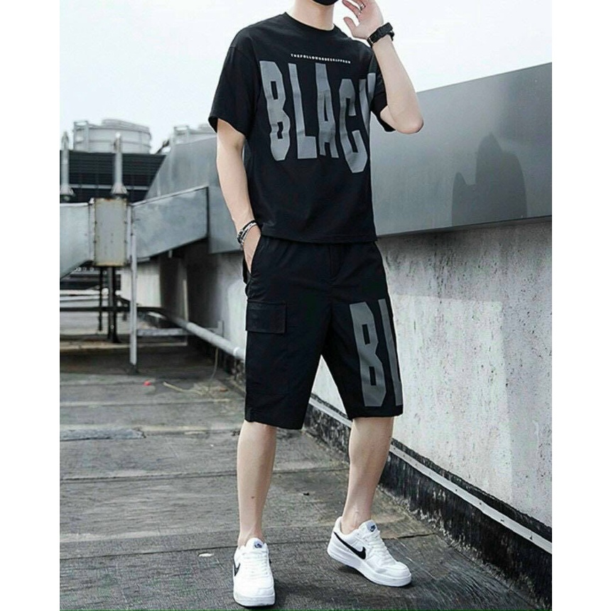 Set bộ đồ nam Quần áo thun mùa hè cao cấp hot nhât Phong cách Hàn Quốc mặc đẹp hot trend 2021