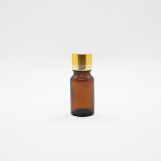 Chai đựng tinh dầu 10ml, chai chiết mỹ phẩm, chai chiết nước hoa màu nâu - Nắp vàng trơn nhỏ giọt {Sỉ từ 2200đ}