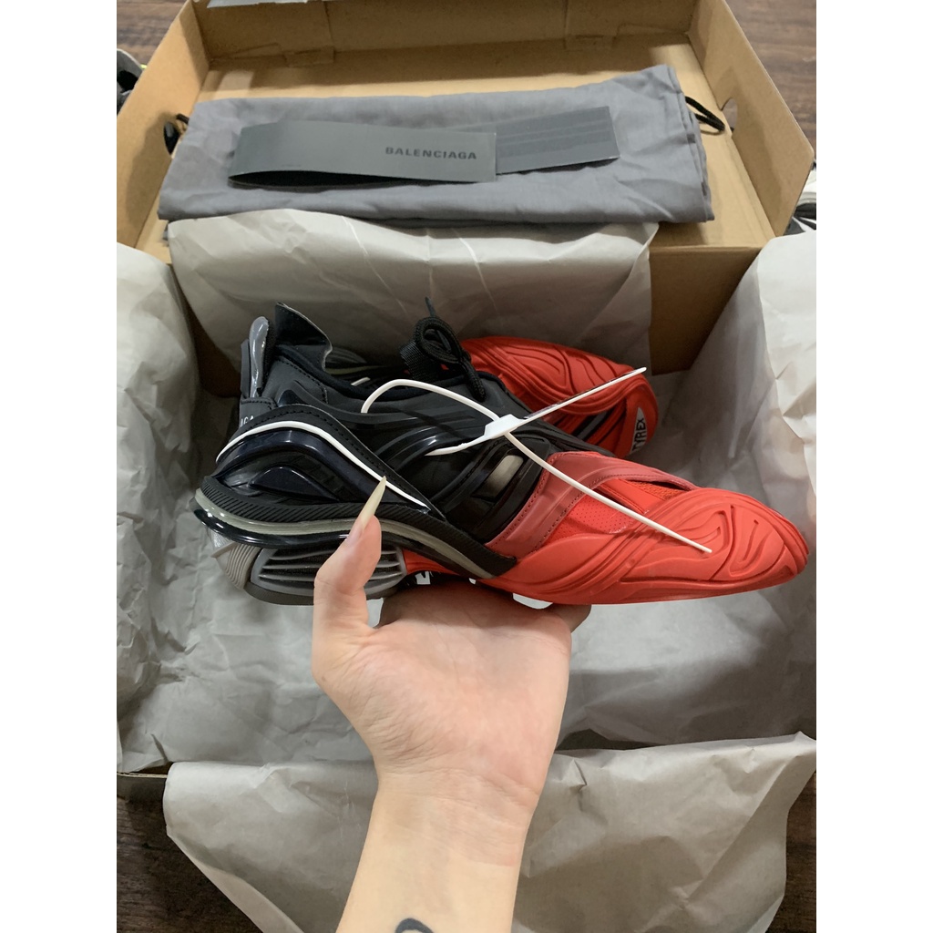 Giày thể thao Track Tyrex đen đỏ cao cấp( ảnh chụp thật tại shop , đủ phụ kiện)