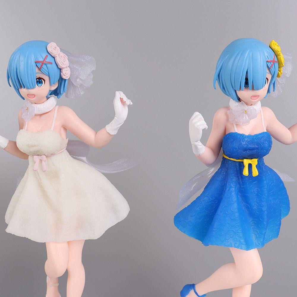 DARNELL Mô Hình Đồ Chơi Nhân Vật Rem Mặc Đầm Anime Re: Life In A Different World From Zero