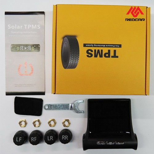 Cảm Biến Áp Suất Lốp OTo TPMS Màn Hình Điện Tử LCD, Sử Dụng Pin Năng Lượng Mặt Trời - Phiên Bản Quốc Tế