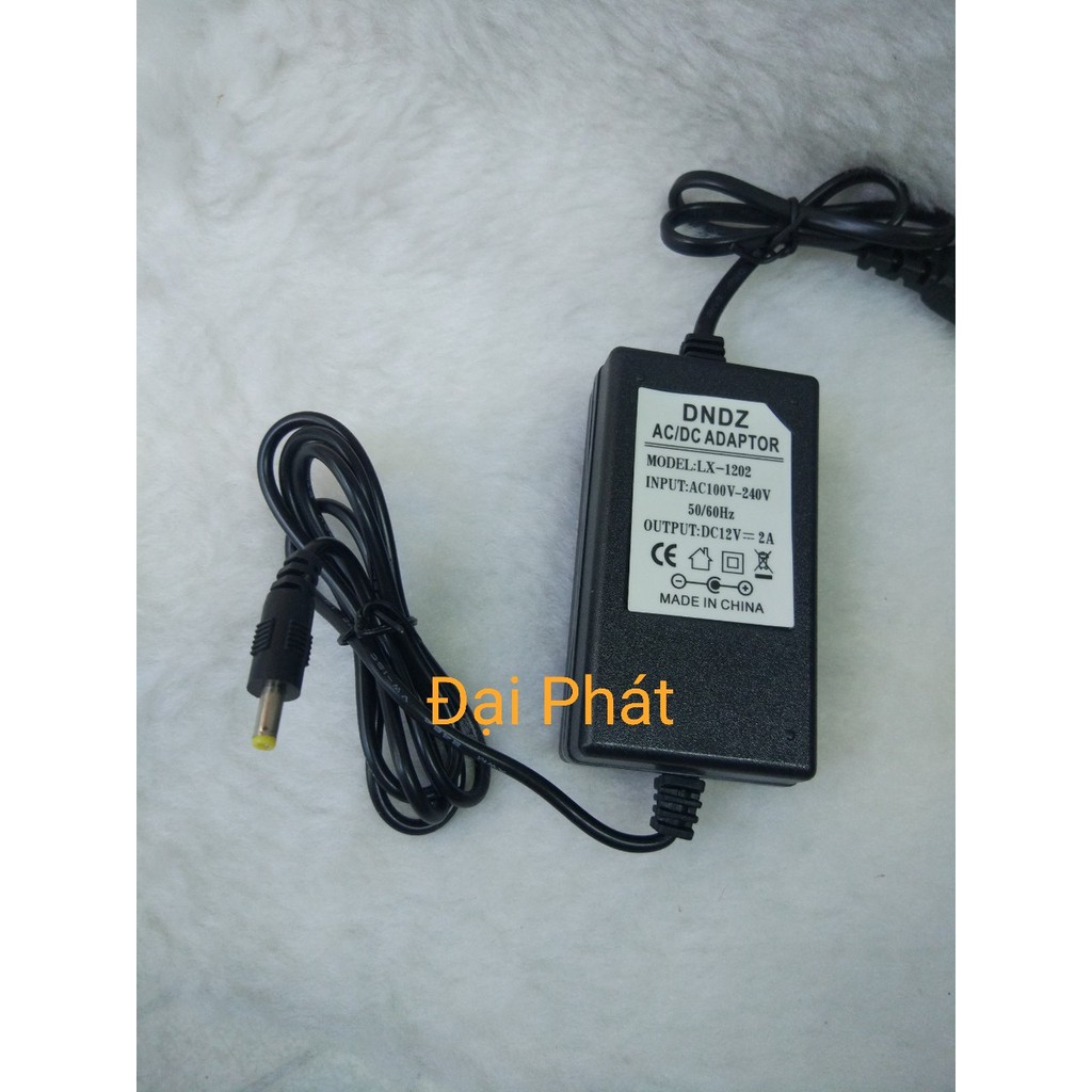 Nguồn Adapto 12V/2A ( 2 Đầu Jack DC)