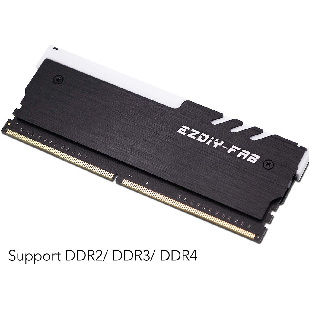 Set 2 Bộ Tản Nhiệt Ram 5v Rgb Ddr3 Ddr4 - Màu Đen | BigBuy360 - bigbuy360.vn