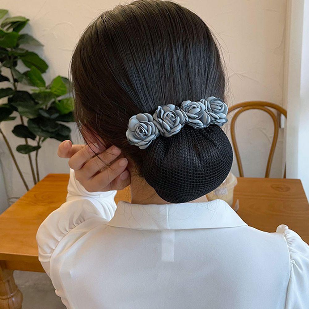 Daron Kẹp Tóc Lưới Búi Tóc Phong Cách Vintage Hợp Thời Trang Mùa Hè Làm Quà Tặng Cho Mẹ Y Tá Hoa Mì