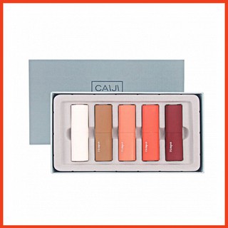 Son Sáp Lì CAIJI Mousse Velvet Lipstick Full Set 5 Cây Nội Địa Trung ST01