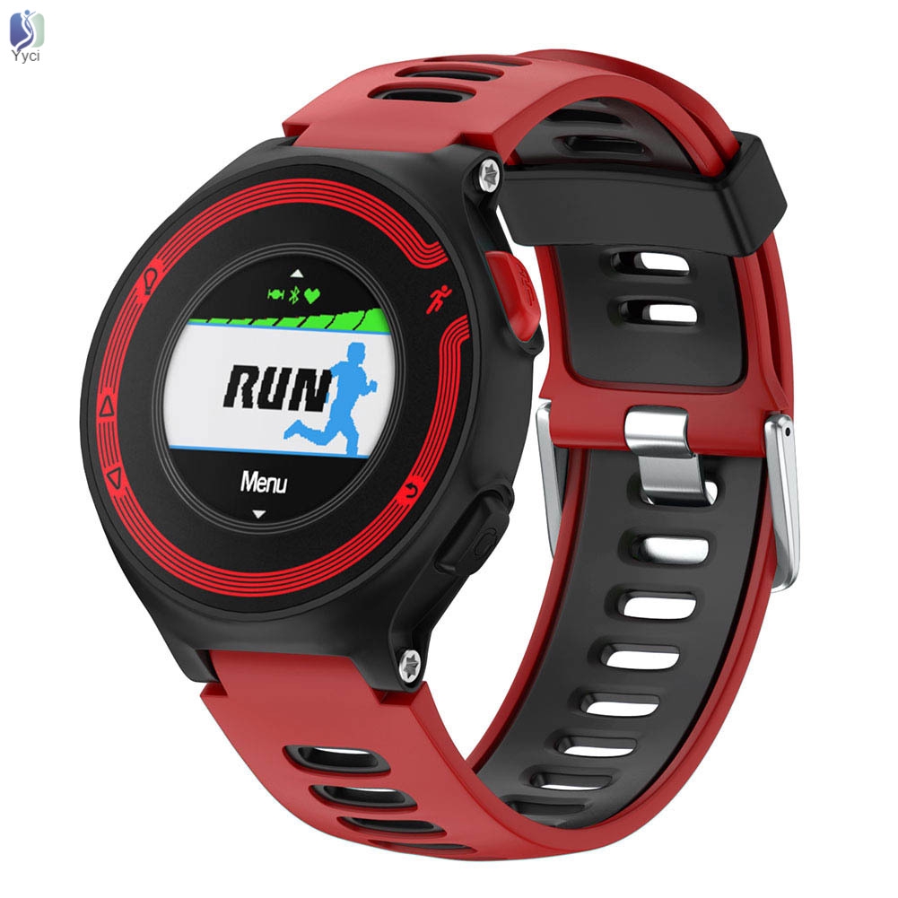 Dây Đeo Thay Thế Chất Liệu Silicon Thiết Kế Nhiều Lỗ Cho Garmin Forerunner 735xt/220/230/235/620/630 Vn