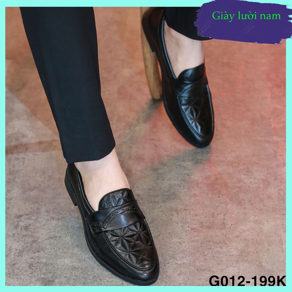 Giày lười nam giá rẻ, giày da hà nội mã G012
