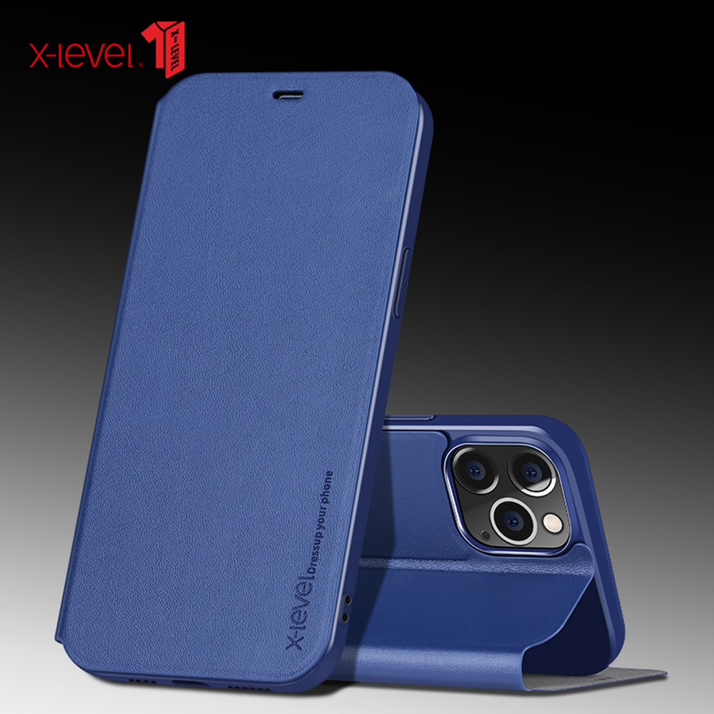 Bao da nắp gập siêu mỏng X-LEVEL cho Iphone 12 Pro Max 12 Mini