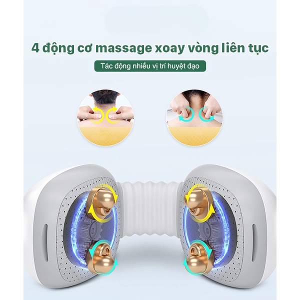 Máy massage cổ,máy matxa cổ có chườm nóng,cho hết mỏi vai gáy