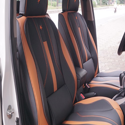 Áo bọc ghế xe ô tô 5 chỗ chất liệu da công nghiệp cao cấp - bảo hành 6 tháng