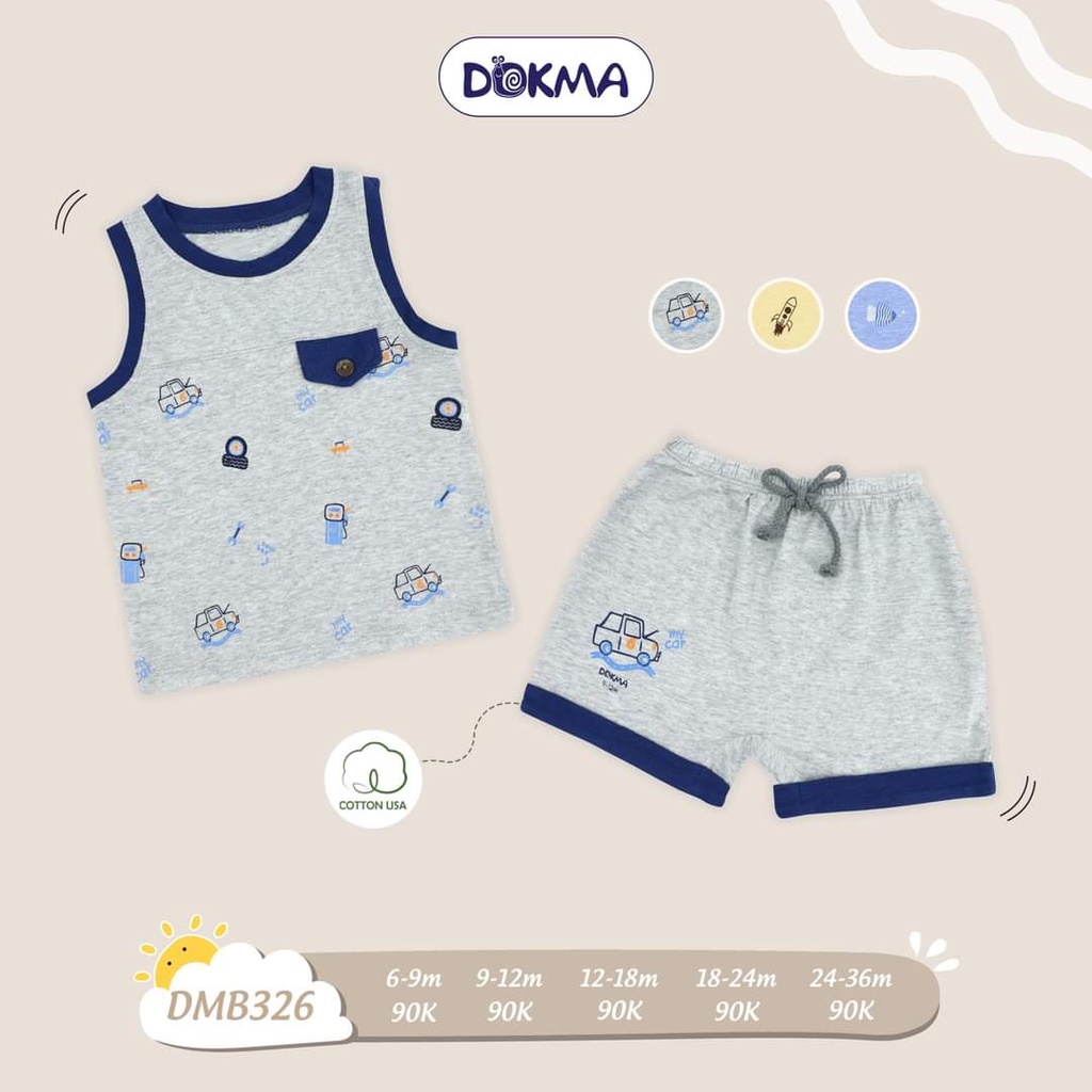 Bộ quần áo ba lỗ DOKMA DMB326