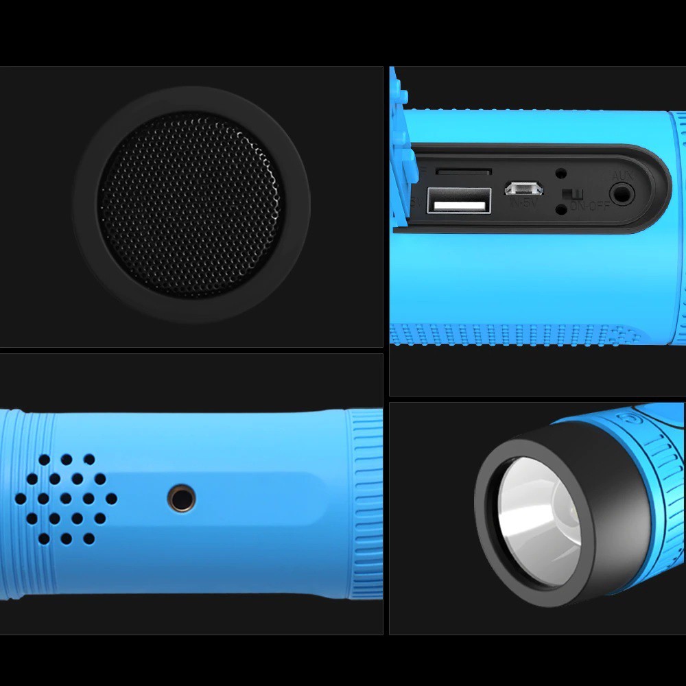 Loa Zealot S1 - loa Bluetooth Kiêm hỗ trợ Sạc Dự Phòng Và Đèn Chiếu Sáng,