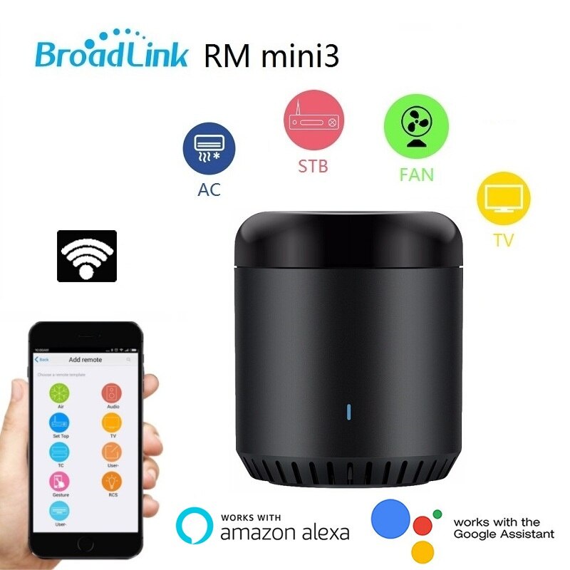 Trung tâm điều khiển nhà thông minh BROADLINK RM PRO+ - RM mini 3 cho ios iphone 13 ipad, Android samsung s22, Xiaomi,..