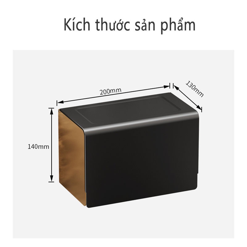 Hộp đựng khăn giấy MEIDOO chống nước không cần khoan tiện dụng