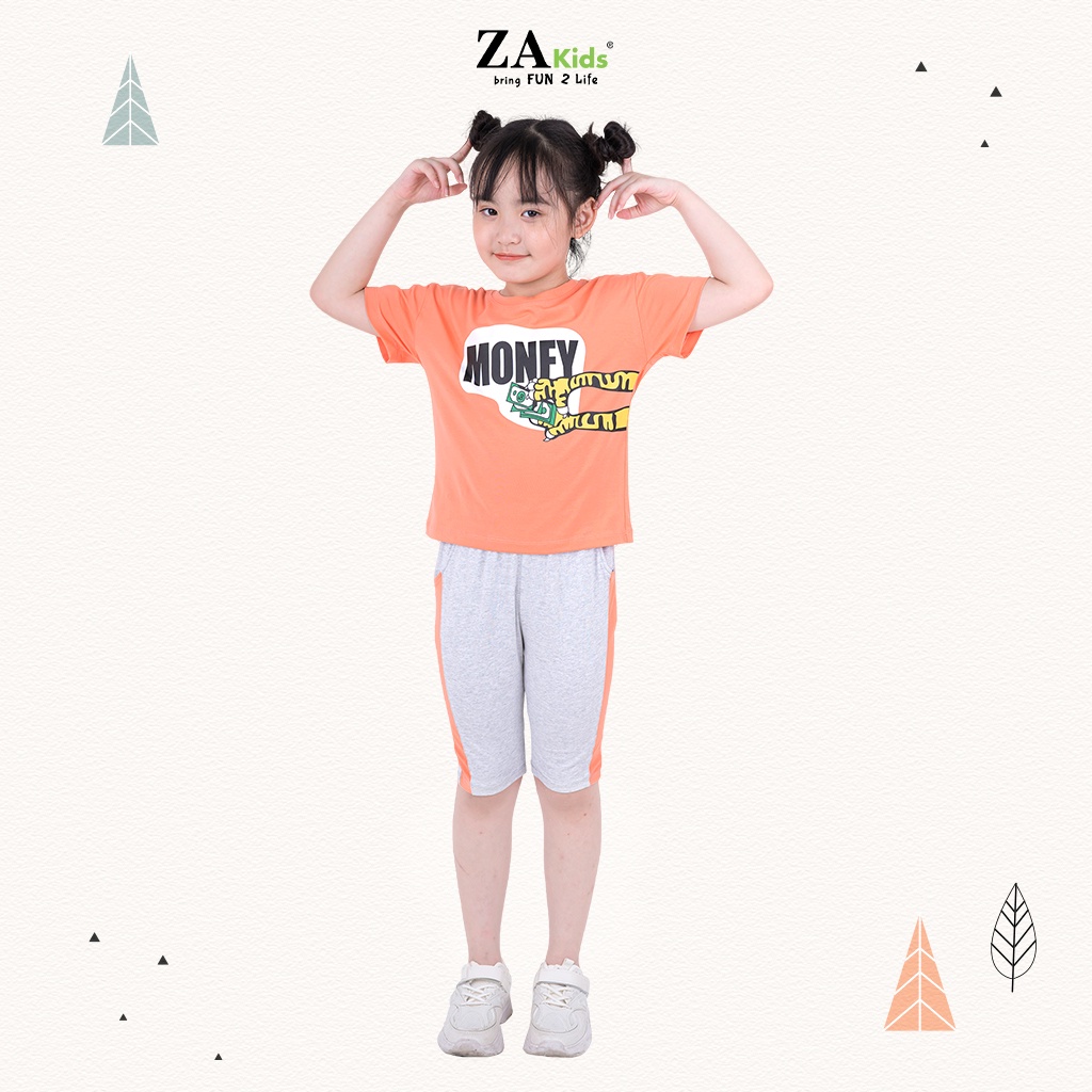 Bộ Quần Áo Thun Tay Ngắn Bé Gái (2-14 Tuổi) ZA Kids ZA22154TN