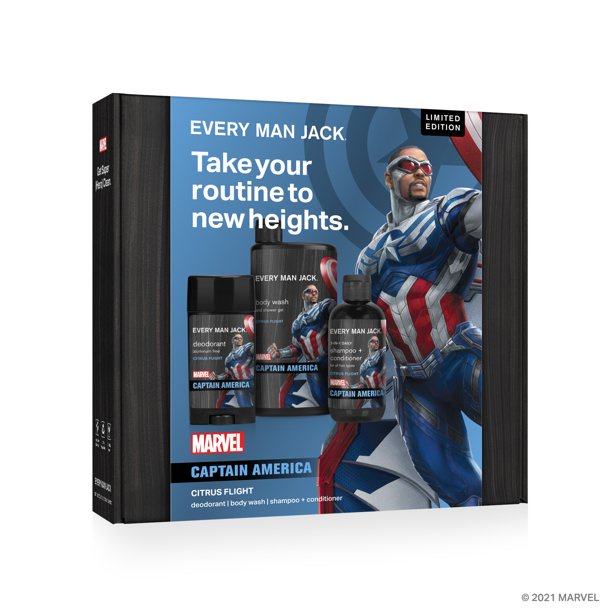 [MARVEL] Sữa Tắm Every Man Jack Marvel Captain America Limited Edition 500ML