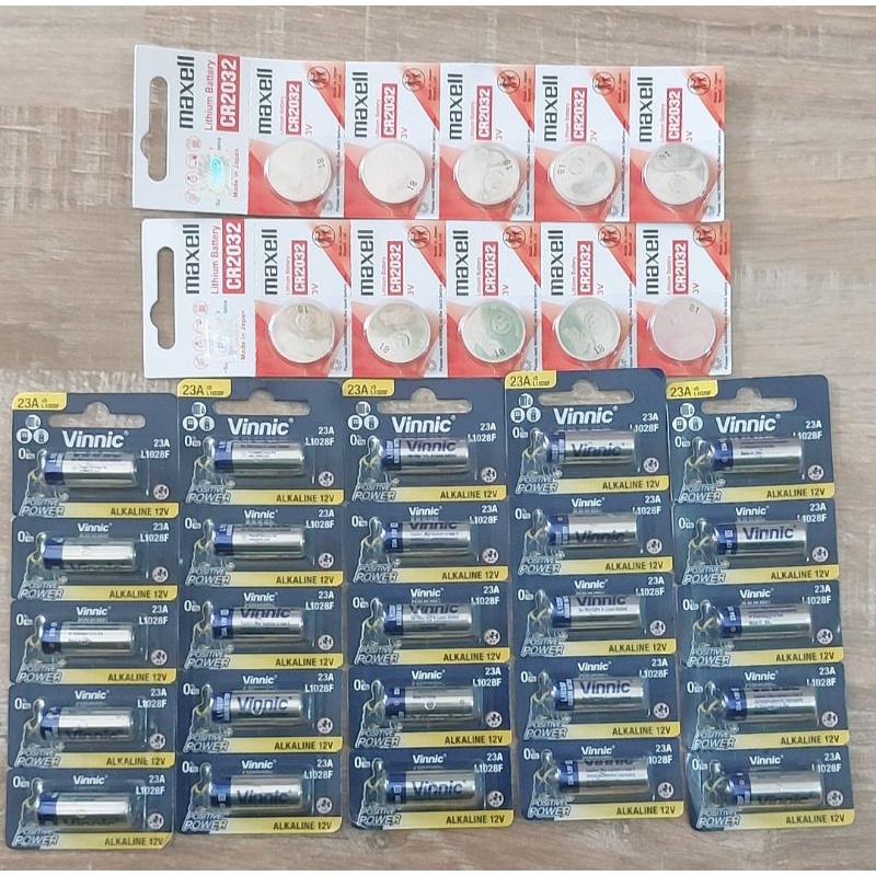 VỈ 5 PIN 23A 12V VINNIC - PIN A23 REMOTE CỬA L1028F