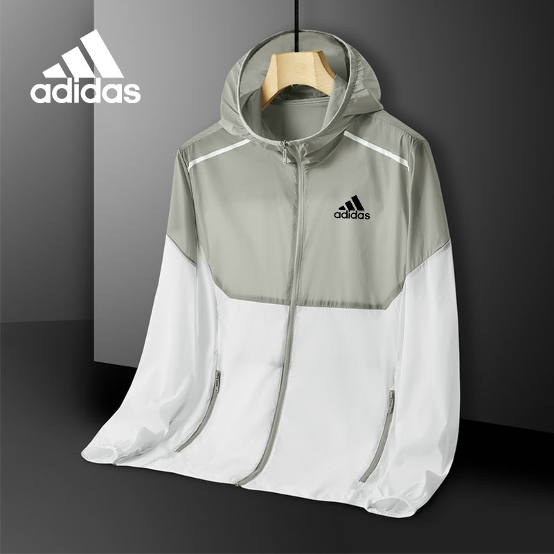 Adidas Áo Khoác Chống Nắng Chống Tia UV / Gió Chất Liệu Mỏng Nhẹ Thời Trang Mùa Hè Cho Nam