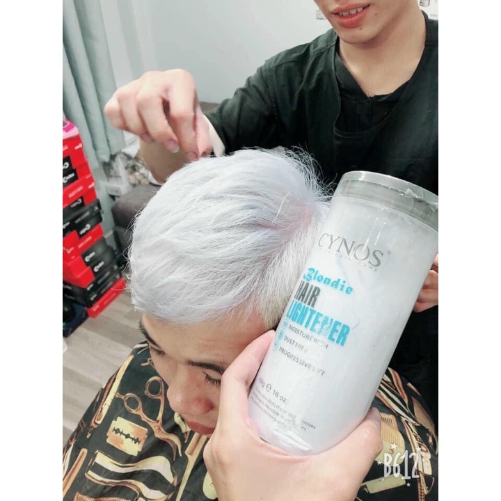 [Hàng mới về] Chính Hãng Bột Tẩy Tóc Cynos Xanh Và Bột Tẩy Tím CYNOS - Chuẩn công ty Á Châu Hair Bleaching Powder