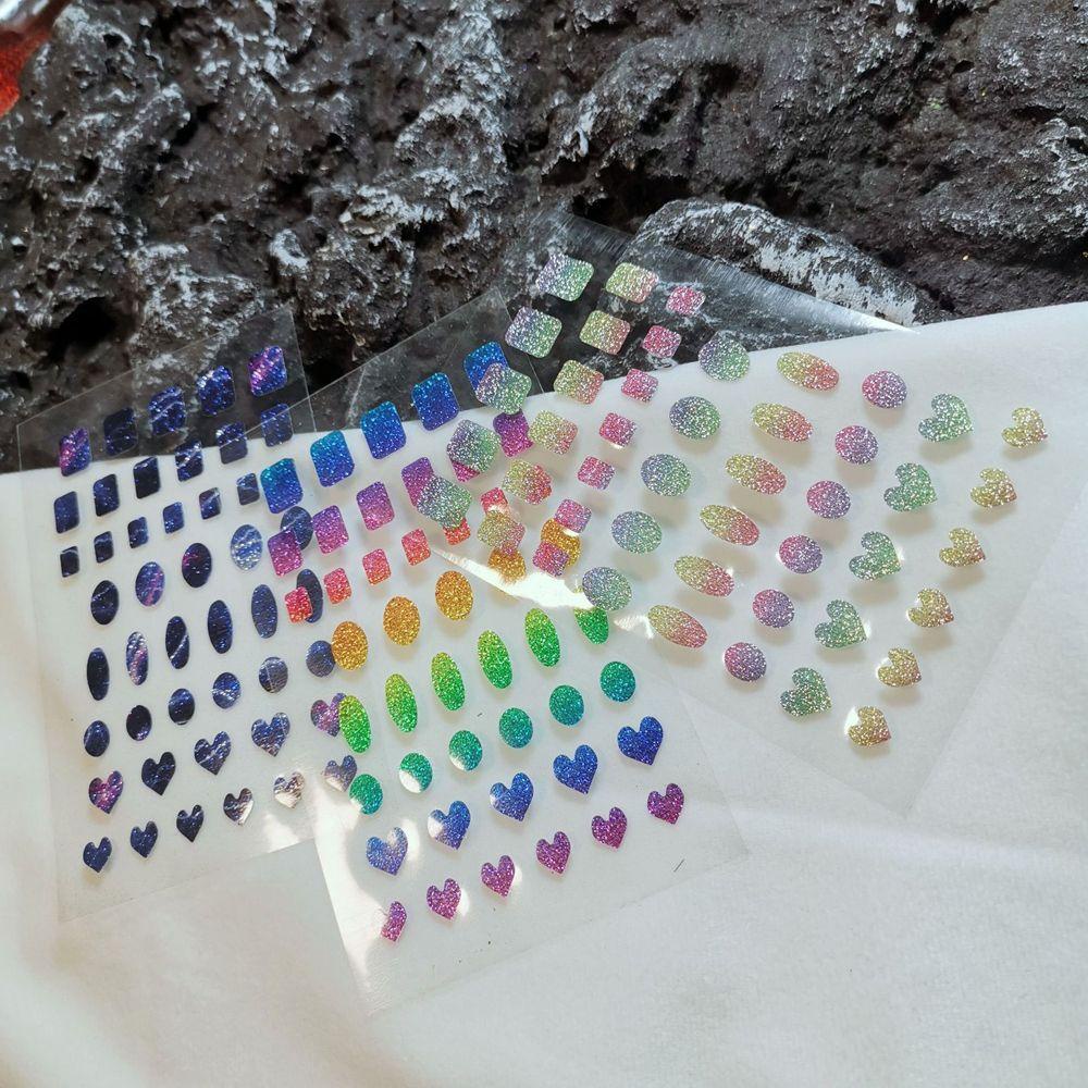 Miếng Dán Trang Trí Móng Tay 3D Lấp Lánh Gradient