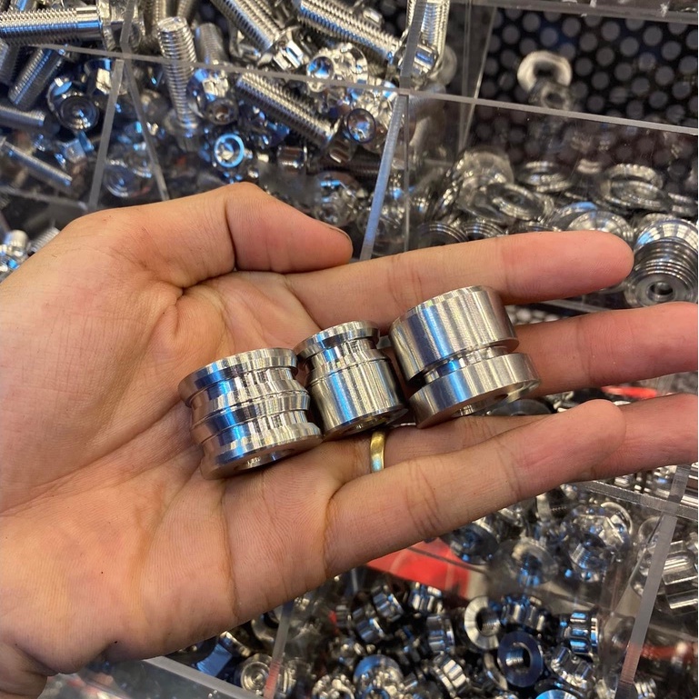 Combo 3 cục canh trước sau cho ex2010 chất liệu inox 304 lắp ráp như zin