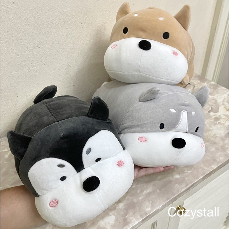 Búp bê chó Husky Siberia Shiba Inu Soft Tan Shape-Miniso