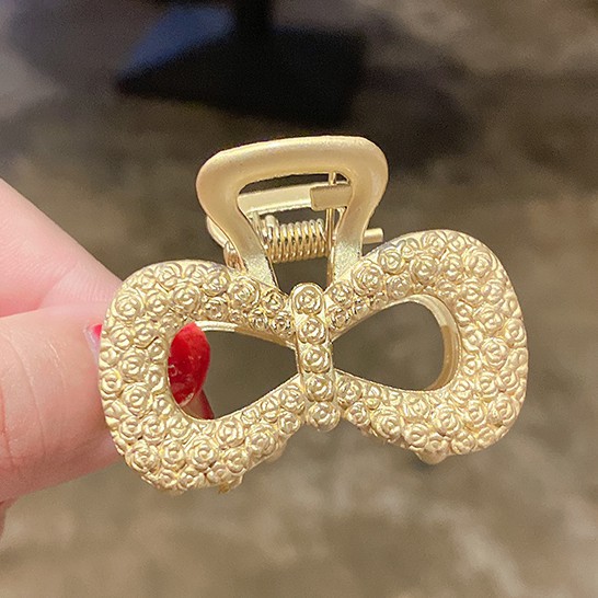 Set 5Kẹp Tóc Mạ Xi Vàng Hàn Quốc hot trend Tiktok Siêu Sang Chảnh - 1 Set Có 5 Cái Không Trùng Mẫu