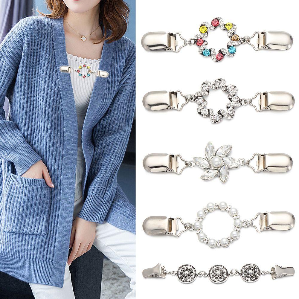Ghim Cài Khăn Choàng / Áo Cardigan Họa Tiết Chú Vịt Kiểu Vintage Lấp Lánh Xinh Xắn