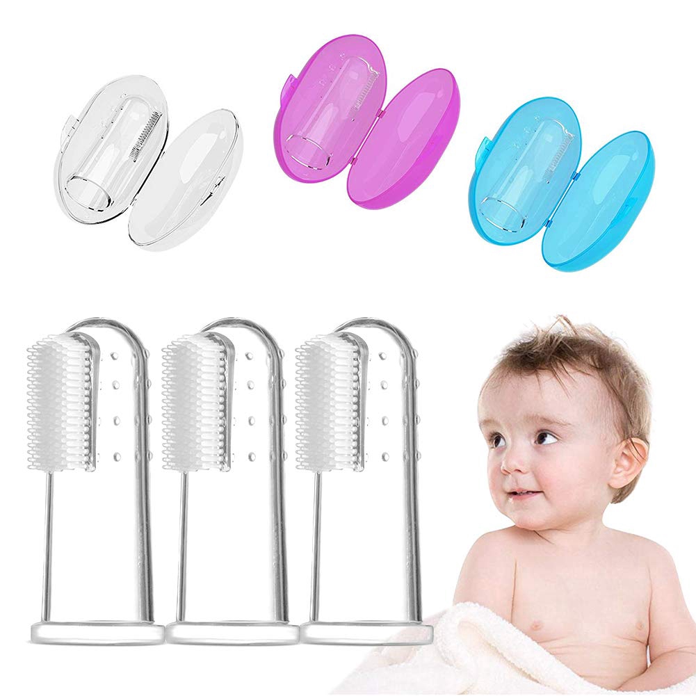 Bàn chải đánh răng bằng silicone cho trẻ sơ sinh