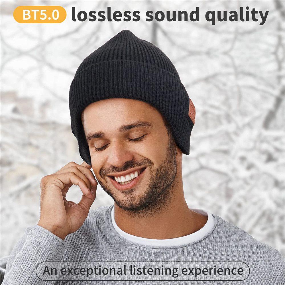 EUCA Mũ Beanie Có Loa Bluetooth HD Bảo Vệ Tai Cho Nữ