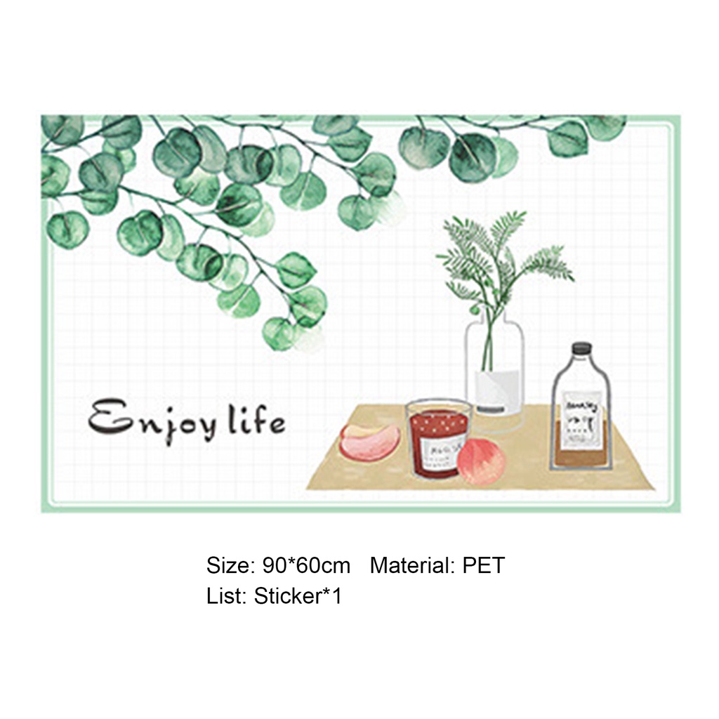 Sticker Dán Tường Chống Dầu Chống Ẩm Chống Dầu Họa Tiết Hoạt Hình Dễ Thương Cho Nhà Bếp