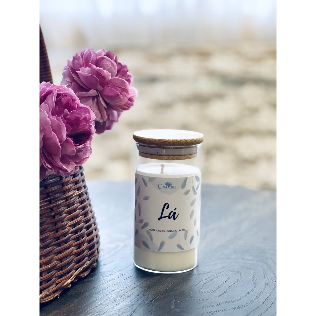 Nến Thơm Tinh Dầu Tây Bắc Hương Lá ONATREE Không Hương Liệu Không Hoá Chất 50g-220g