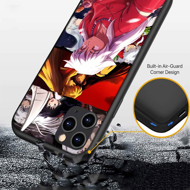 Ốp Điện Thoại Dẻo Họa Tiết Hoạt Hình Inuyasha Cho iPhone 13 12 Pro Max Mini XS Max X FO37
