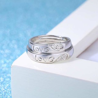 Nhẫn đôi - Nhẫn đôi nam nữ - Nhẫn cặp đôi bạc 925 [TS.ND.LOVE]