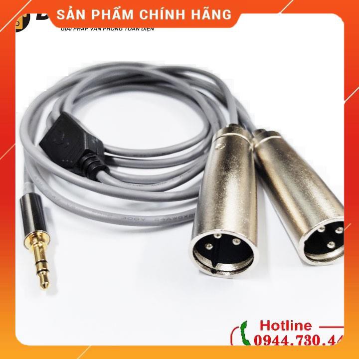Dây cáp 3.5mm sang canon XLR đực dài 1.8m dailyphukien