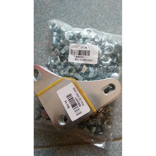 Combo 25 con bass kệ và 75 Ốc lắp kệ sắt bắt V lỗ, Bulon đầu tròn