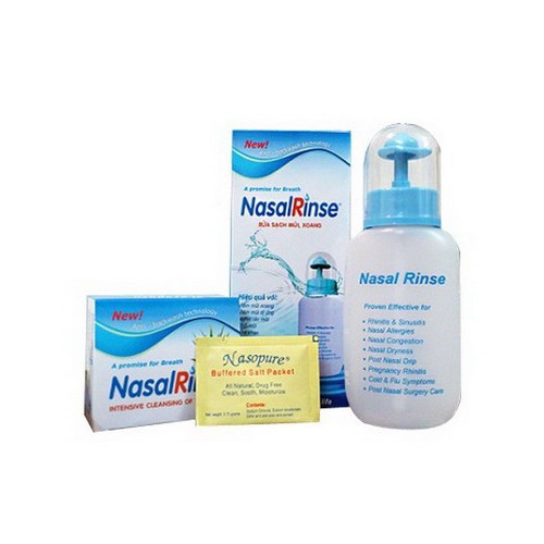 Bình rửa mũi Nasal Rinse Trẻ em + Kèm 30 gói dung dịch muối