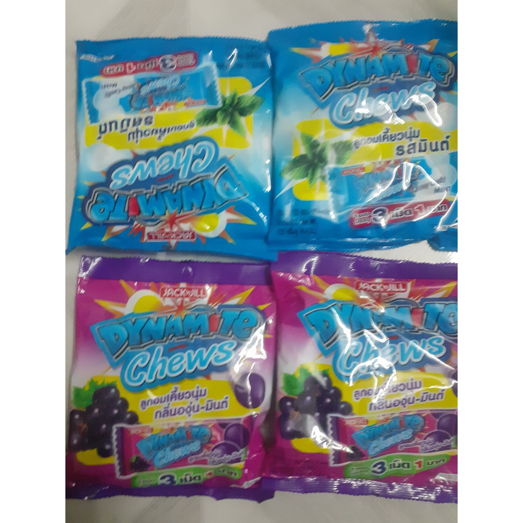 Kẹo Dynamite Chew 1 viên và 3 viên ⚡HÀNG NHẬP KHẨU⚡ Thái Lan chính hãng 330g