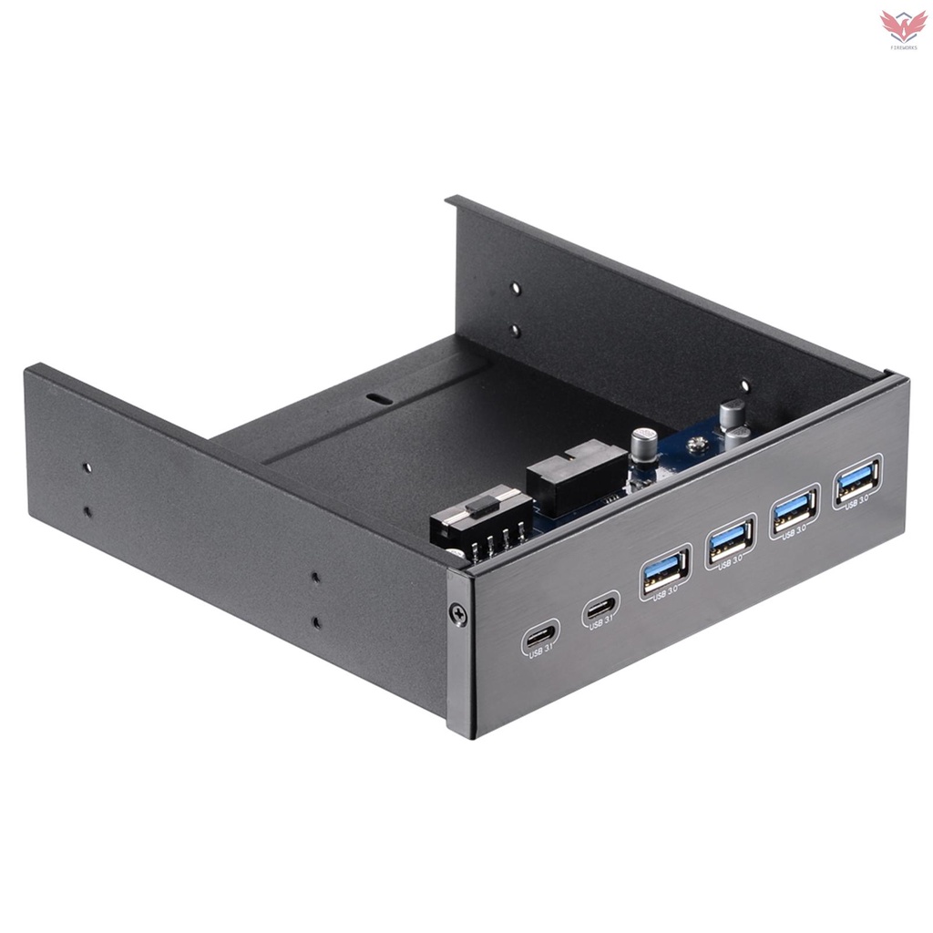 Bộ Chia 2 Cổng Usb 3.1 & 4 Cổng Usb 3.0 Tốc Độ Cao 5.25 "
