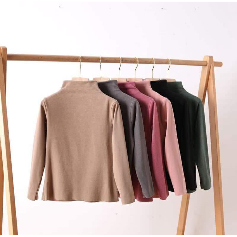 Áo giữ nhiệt bé trai bé gái cổ 3 phân size đại