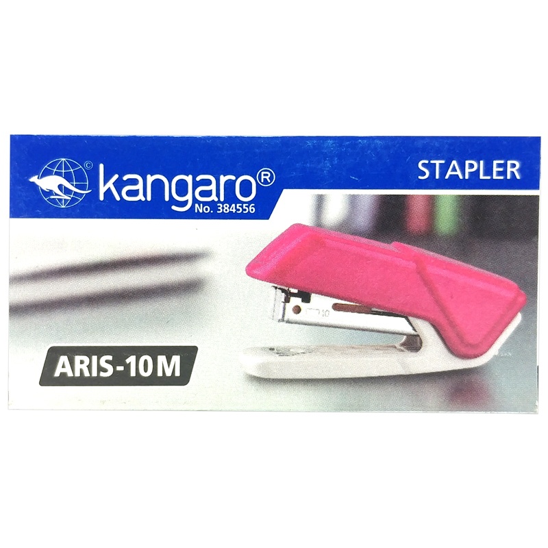 Bấm Kim Nhựa Mini Số 10 - Kangaro ARIS-10M - Màu Xanh Lá