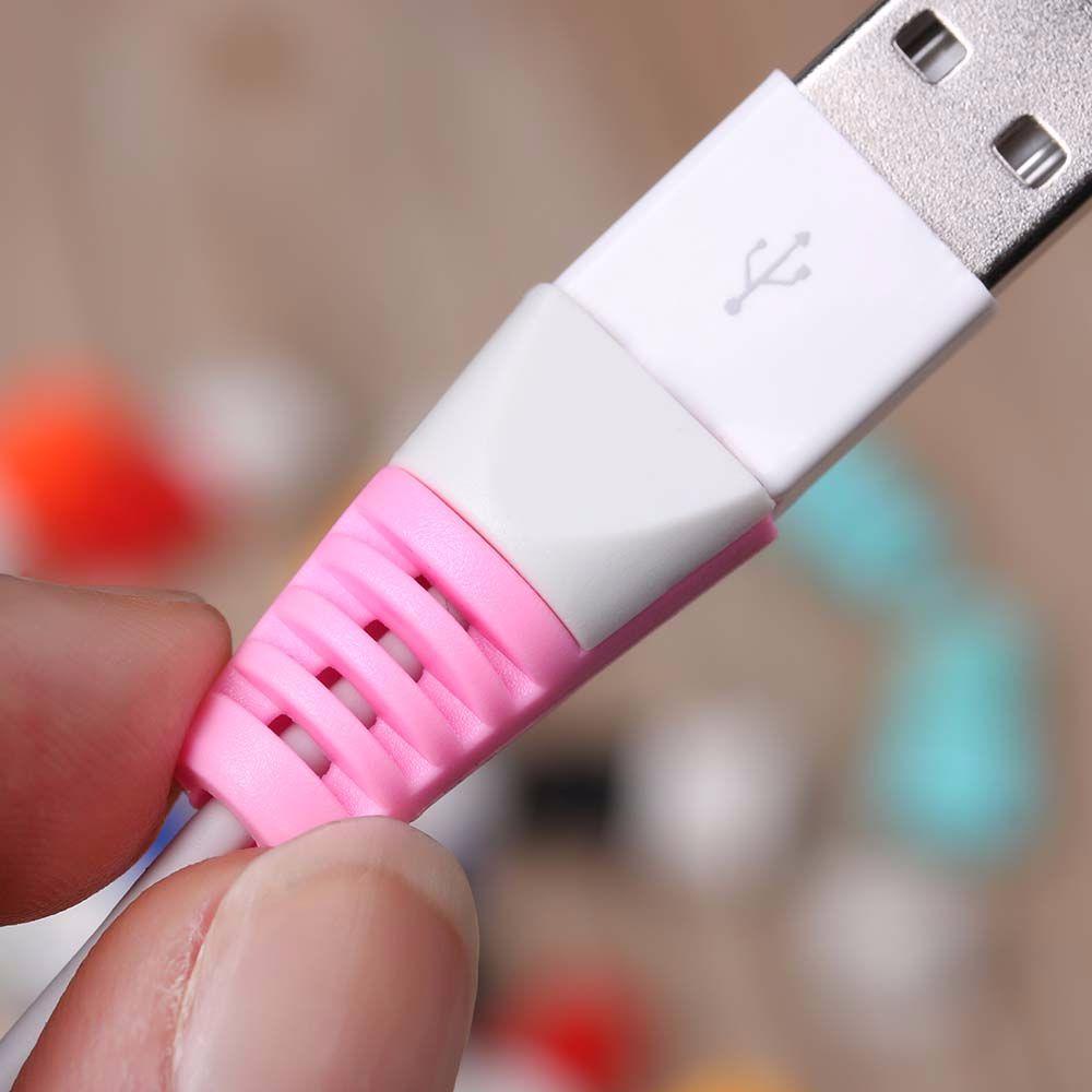 Gleles Set 10 Vỏ Bọc Bảo Vệ Dây Cáp Sạc USB Tiện Dụng Ốp