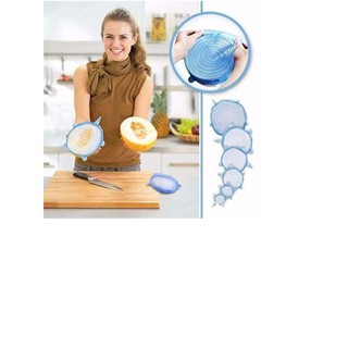 Combo 5 Bộ 6 Miếng Bọc Thực Phẩm Silicon Siêu Bền