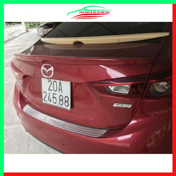 Đuôi gió sau xe liền cốp Mazda 3 2015-2019 Sedan hàng mộc chưa sơn